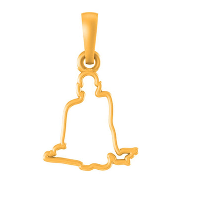 22 CT Gold Plated Silver (92.5% purity) Spiritual Swami Samarth Pendant for Men and Women