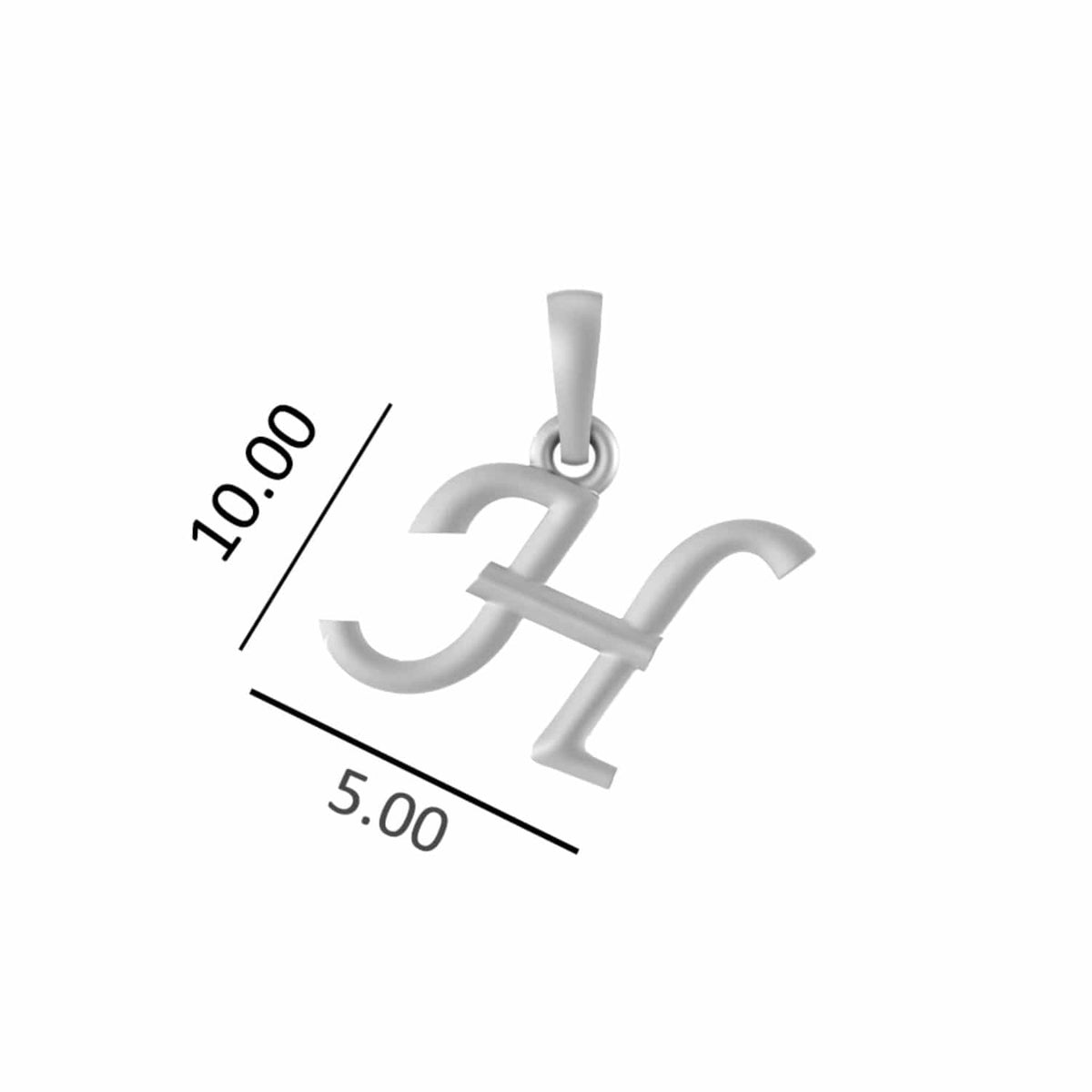 Sterling Silver (92.5% purity) precious Name alphabet chain pendant (Pendnat with snake chain- 22 Inches) pure silver designer alphabet chain locket
