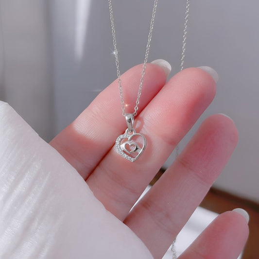 Sterling Silver 92.5 Pure Heart Pendant for girls and Women by Akshat Sapphire P10510