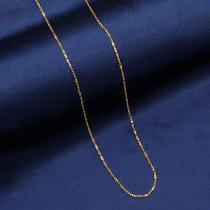 22CT Gold Plated Silver 92.5 Purity Heart Pendant with Anchor Chain 18 Inches for Women by Akshat Sapphire PSA0510_Gold