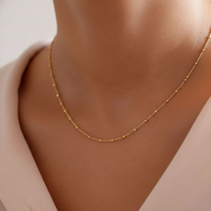 22CT Gold Plated Silver 92.5 Purity Heart Pendant with Ball Chain 18 Inches for Women by Akshat Sapphire PSBL0506_Gold