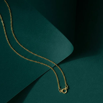 22CT Gold Plated Silver 92.5 Purity Heart Pendant with Anchor Chain 18 Inches for Women by Akshat Sapphire PSA0509_Gold