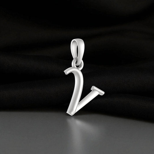 92.5% Pure Sterling Silver Precious Name Alphabet Pendant For Kids And Girls