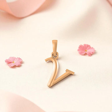 22 CT Gold Plated Silver (92.5% purity) precious and designer Name Alphabet Pendant by Akshat Sapphire For Men and women