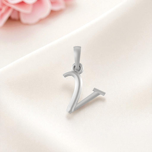 Akshat Sapphire Sterling Silver (92.5% purity) precious Name pendant pure silver designer alphabet locket