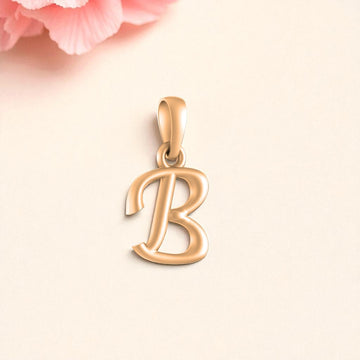 22 CT Gold Plated Silver (92.5% purity) precious and designer Name Alphabet Pendant by Akshat Sapphire For Men and women