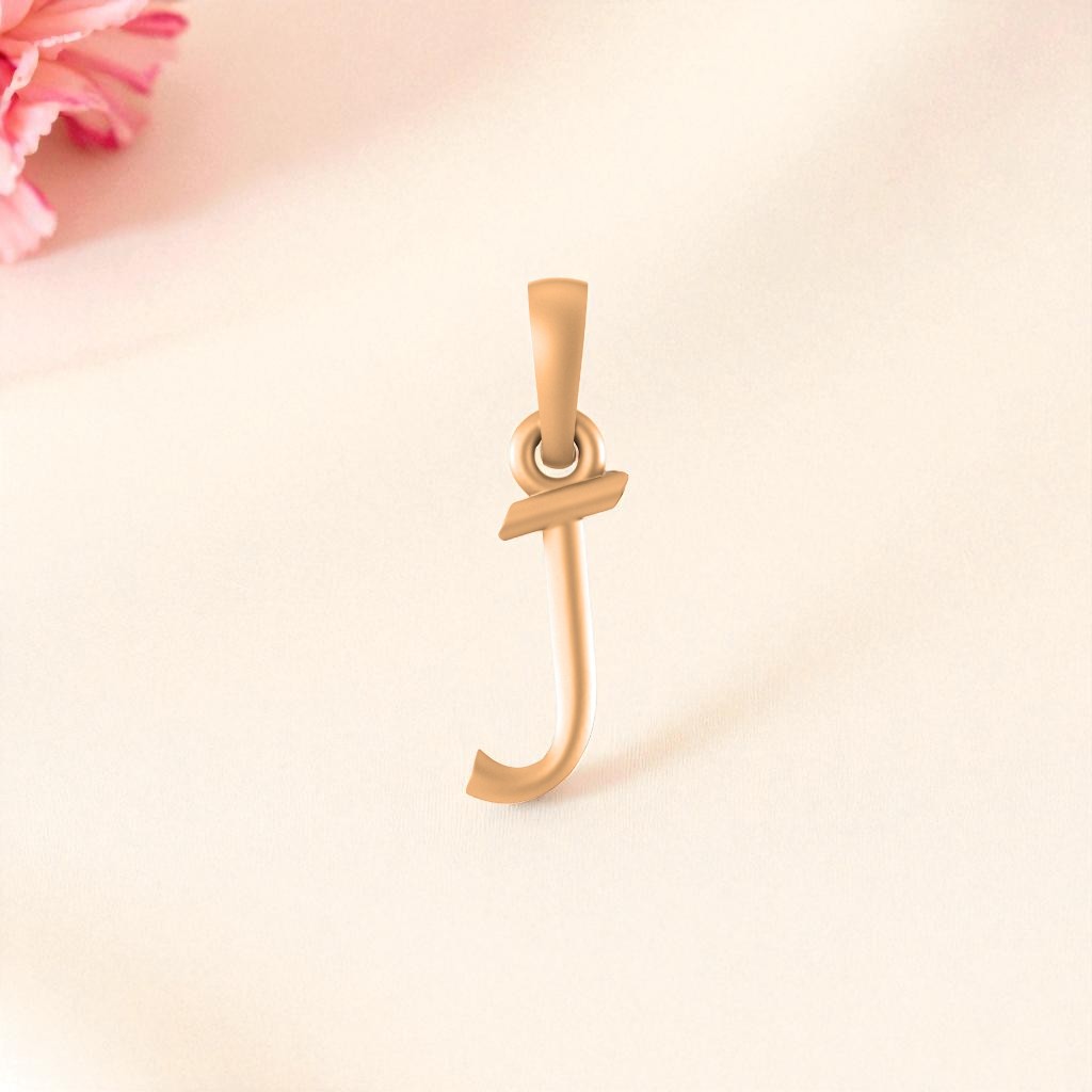 22 CT Gold Plated Silver (92.5% purity) precious and designer Name Alphabet Pendant by Akshat Sapphire For Men and women