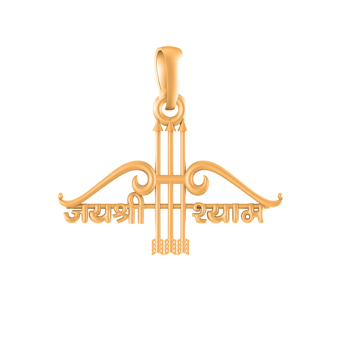 22 CT Gold Plated Silver (92.5% purity)  God Baba Khatu Shyam  Pendant for Men and Women
