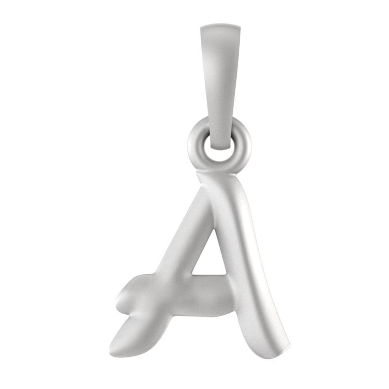 Akshat Sapphire 92.5% Pure Sterling Silver Precious Name Alphabet Pendant For Kids And Girls