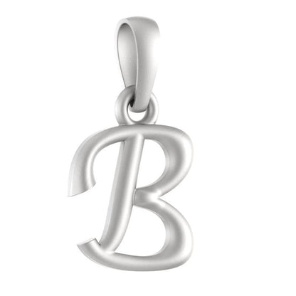 92.5% Pure Sterling Silver Precious Name Alphabet Pendant For Kids And Girls