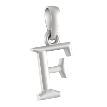 92.5% Pure Sterling Silver Precious Name Alphabet Pendant For Kids And Girls
