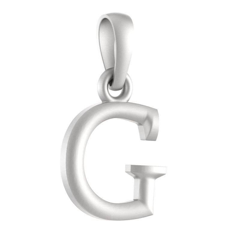 92.5% Pure Sterling Silver Precious Name Alphabet Pendant For Kids And Girls