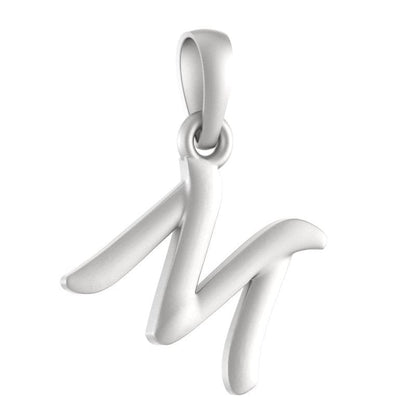 92.5% Pure Sterling Silver Precious Name Alphabet Pendant For Kids And Girls