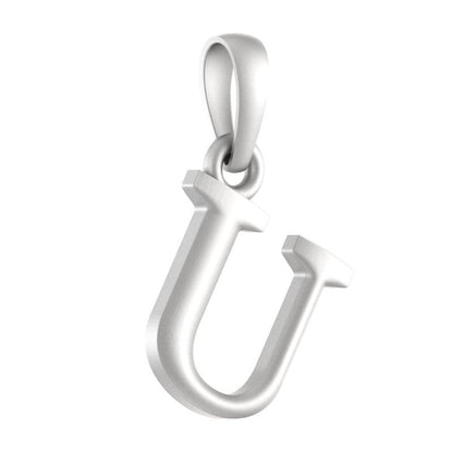 92.5% Pure Sterling Silver Precious Name Alphabet Pendant For Kids And Girls