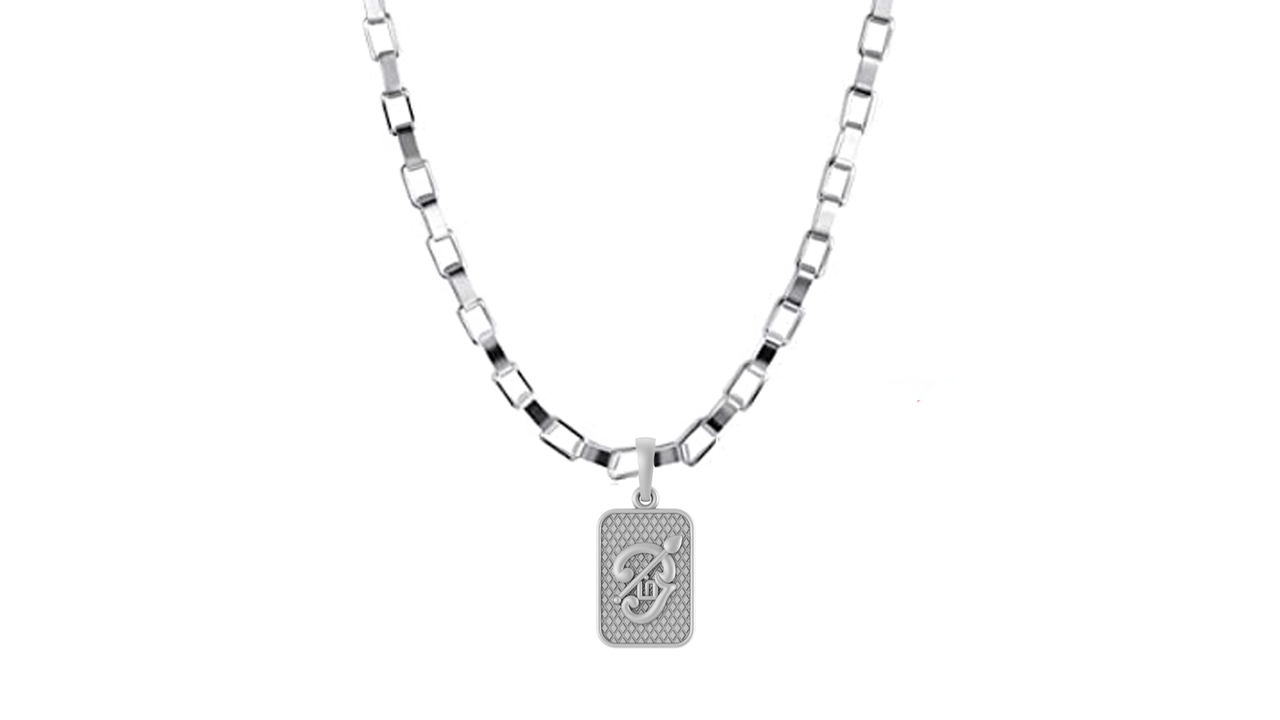 Spiritual Tamil OM Pure Silver 92.5% purity Chain pendant by Akshat Sapphire for Men & Women (Pendant with Box Chain-22 inches)