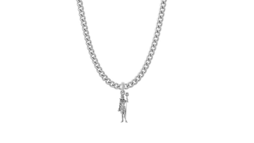 God Shiva Pure Silver 92.5% purity Chain pendant by Akshat Sapphire Shiva Pendant (Pendant with Curb Chain-22 inches)