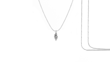 God Kartikeya Pure Silver 92.5% purity Chain pendant by Akshat Sapphire Murugan Pendant (Pendant with Rope Chain-22 inches)