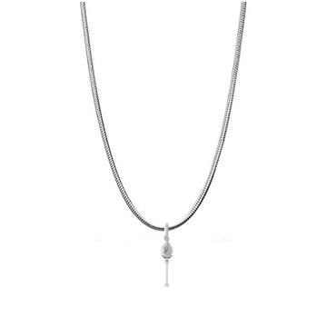 God Kartikeya Pure Silver 92.5% purity Chain pendant by Akshat Sapphire Murugan Pendant (Pendant with Snake Chain-22 inches)