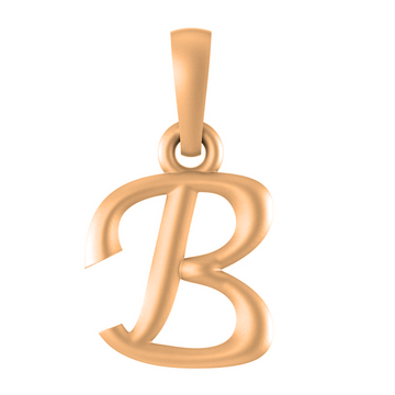 22 CT Gold Plated Silver (92.5% purity) precious and designer Name Alphabet Pendant by Akshat Sapphire For Men and women