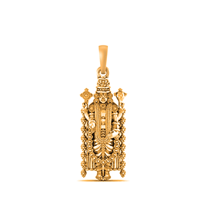 22 CT Gold Plated Silver (92.5% purity) God Bala ji Pendant (Big Size) for Men and Women
