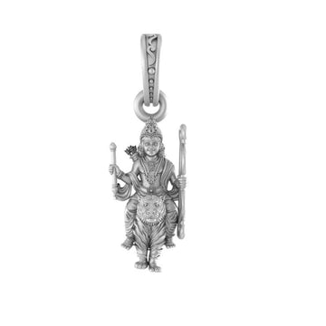 God Ayappa Pure Silver 92.5% purity Big size Pendant for Men & Women by Akshat Sapphire