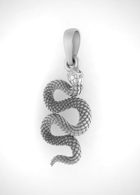 Akshat Sapphire Sterling Silver (92.5% purity) Symbol of devotion Snake Pendant for Men & Women Pure Silver Snake Locket to represent devotion towards god