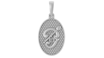 Spiritual Tamil OM Pure Silver 92.5% purity pendant by Akshat Sapphire for Men & Women